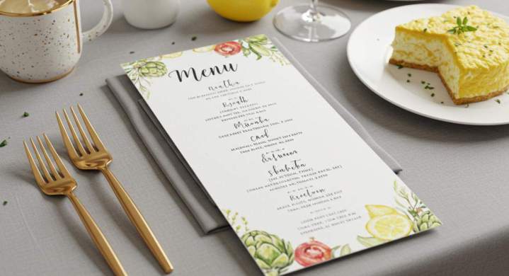 menu personnalisé